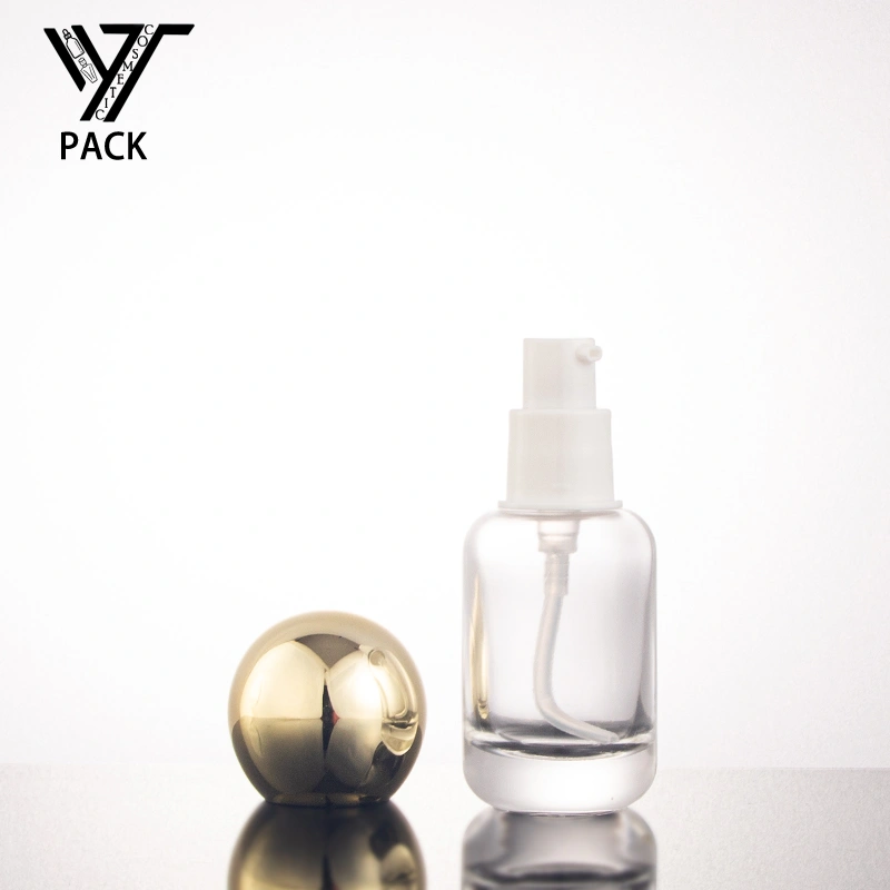 empty glass lotion bottles